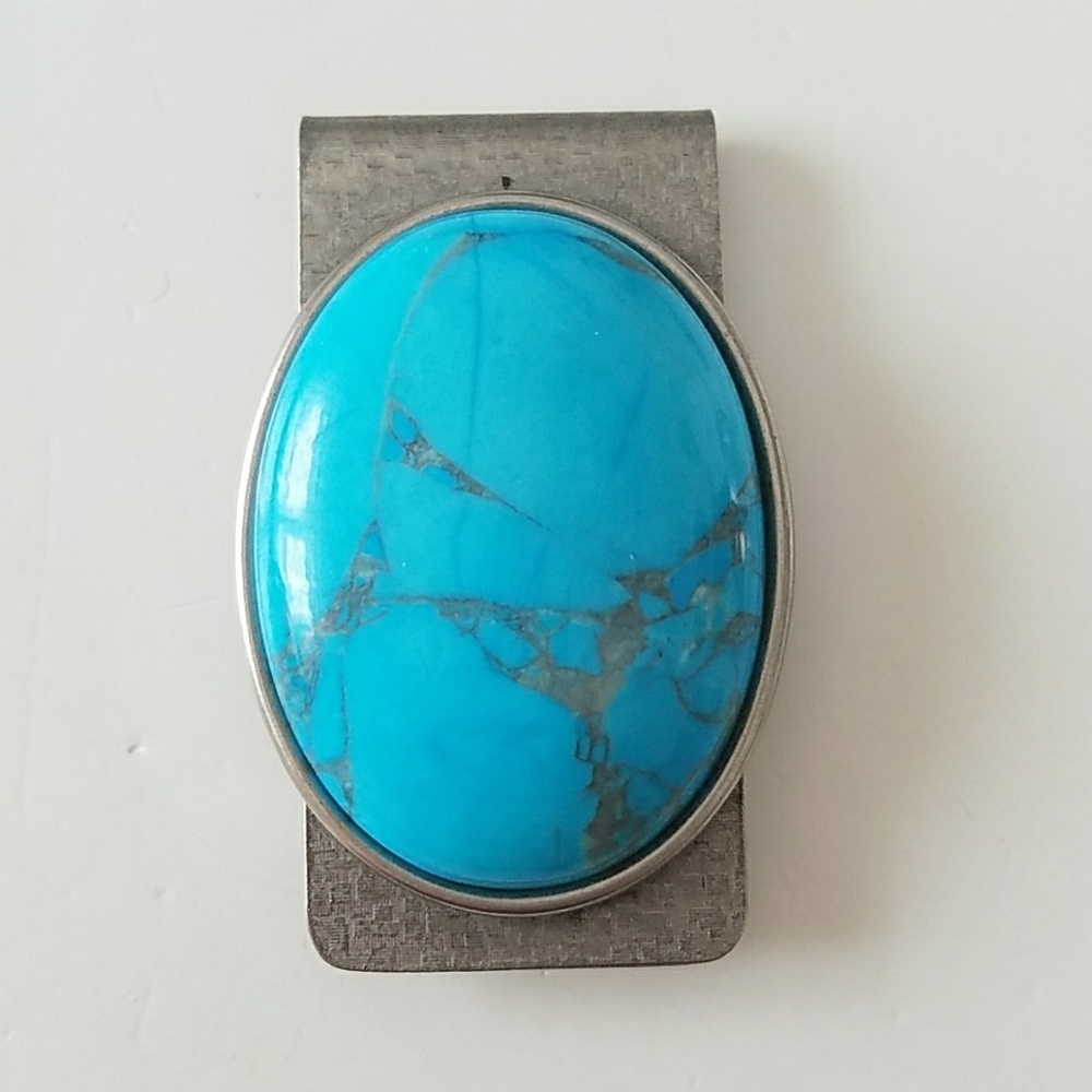 GASOLINE GLAMOUR money clip turquoise